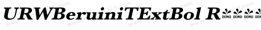 URWBeruiniTExtBol R字体转换